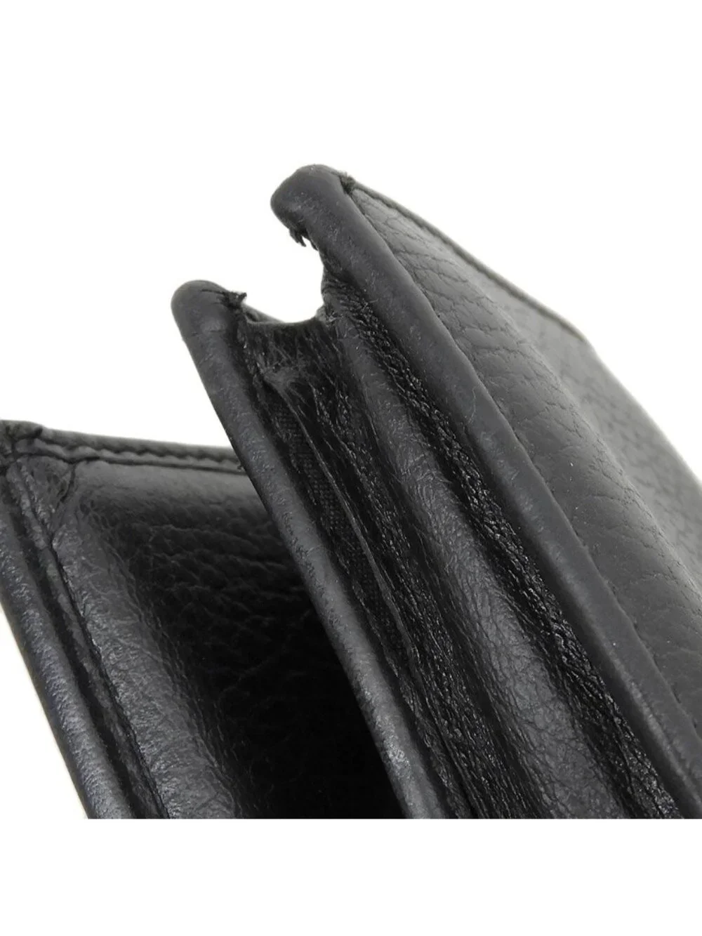 Gucci Petit Marmont Bifold Leather Wallet Compact Black - Picture 4 of 10